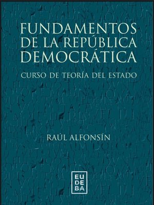 cover image of Fundamentos de la República democrática